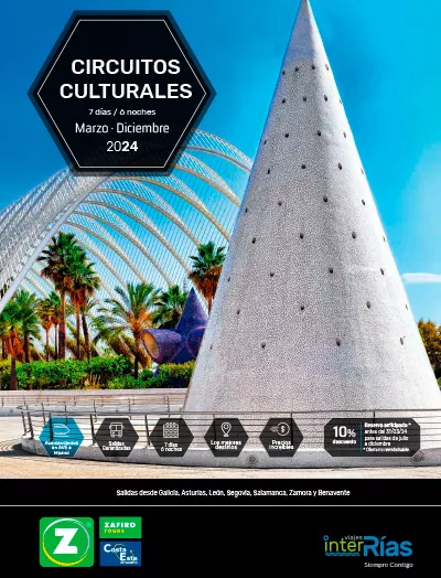 Catálogo Circuitos Culturales zona Noroeste Zafiro Tours 2024