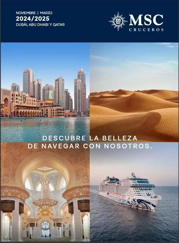 Catálogo MSC Cruceros por los Emiratos Árabes