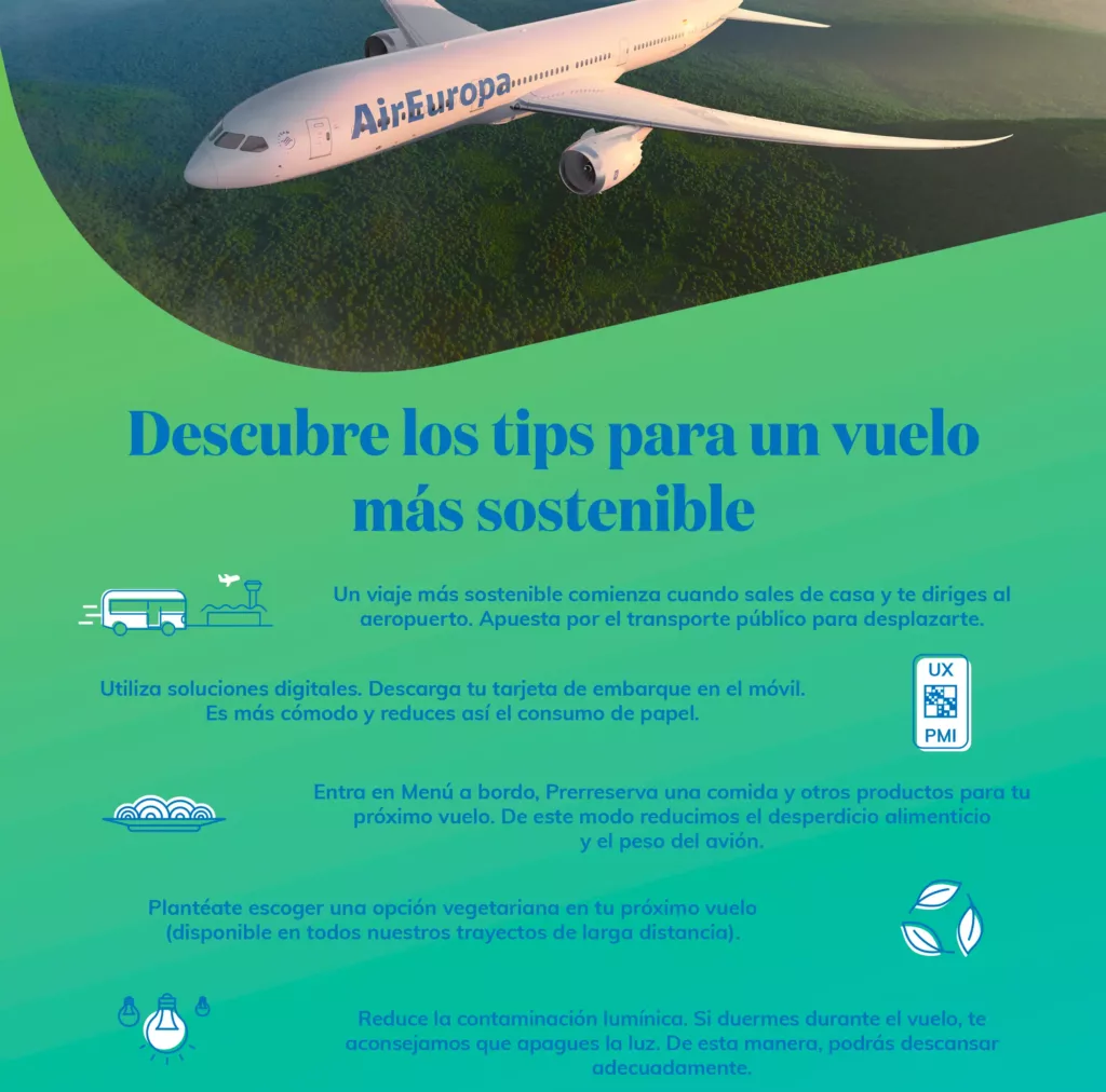 Consejos para un vuelo más sostenible
